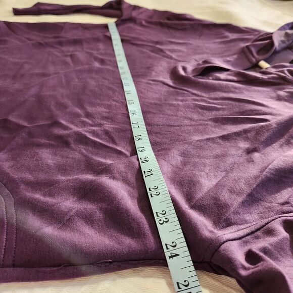 Gaiam Hoodie Sweatshirt For Women Size XXL Purple Vneck Pockets B1 - Picture 12 of 15